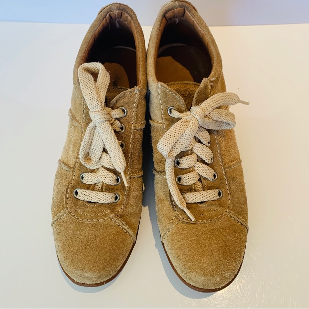 Naturalizer suede wedge sneaker/bootie